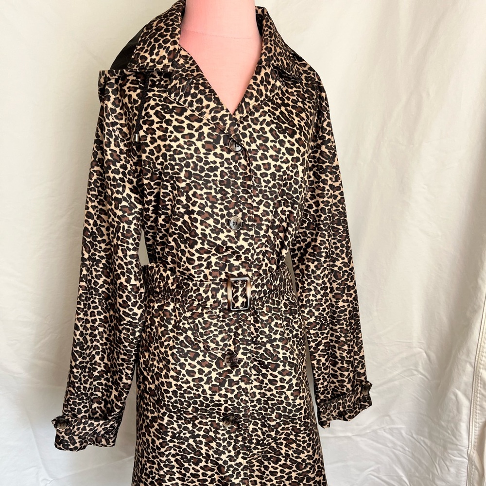 Capelli New York leopard trench coat